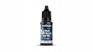 Vallejo 77151 True Metallic Metal 18ml Shade Sapphire Blue