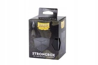 Dragon Shield Strongbox Clear Black/83.5x106x75.5mm/100+ Card Deck Box