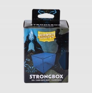 Dragon Shield Strongbox Clear Blue/83.5x106x75.5mm/100+ Card Deck Box