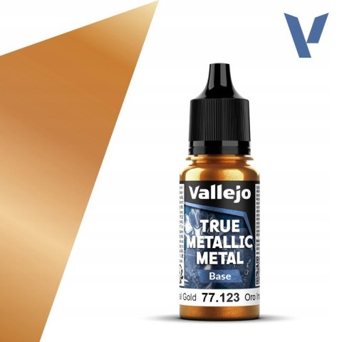 Farba modelarska Vallejo metaliczna 18 ml Base Imperial Gold 77123