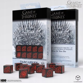 Gra o Tron. Zestaw Kości 10xK6 Targaryen.