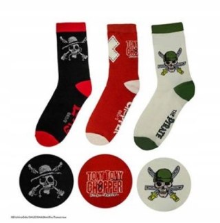 Set of 3 Pairs of Socks - One Piece Netflix