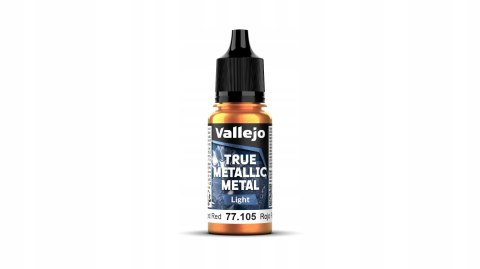 Vallejo 77105 True Metallic Metal 18ml Light Forged Red