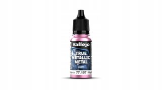 Vallejo 77107 True Metallic Metal 18ml Light Crimson Magenta