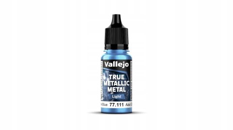 Vallejo 77111 True Metallic Metal 18ml Light Sapphire Blue