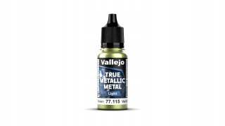 Vallejo 77115 True Metallic Metal 18ml Light Amber Green