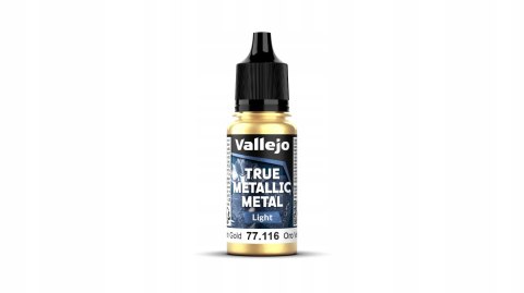 Vallejo 77116 True Metallic Metal 18ml Light Greenish Gold