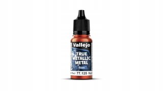 Vallejo 77125 True Metallic Metal 18ml Base Forged Red