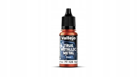 Vallejo 77125 True Metallic Metal 18ml Base Forged Red