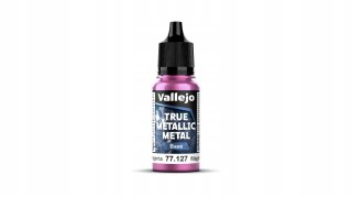 Vallejo 77127 True Metallic Metal 18ml Base Crimson Magenta