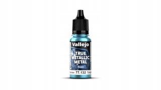 Vallejo 77132 True Metallic Metal 18ml Base Hydra Turquoise