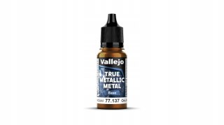 Vallejo 77137 True Metallic Metal 18ml Base Arcane Gold