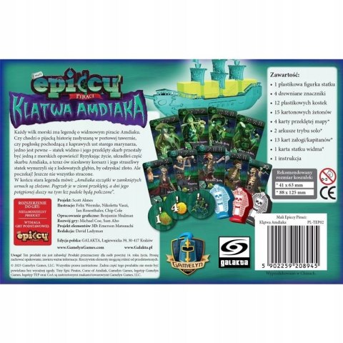 Gra planszowa Mali epiccy piraci: Klątwa Amdiaka Galakta