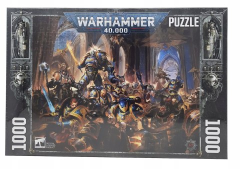 Puzzle Gulliman vs Black Legion Warhammer 40k Semic 1000 szt.