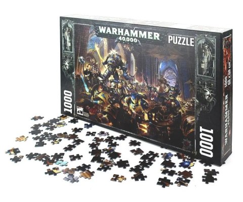 Puzzle Gulliman vs Black Legion Warhammer 40k Semic 1000 szt.