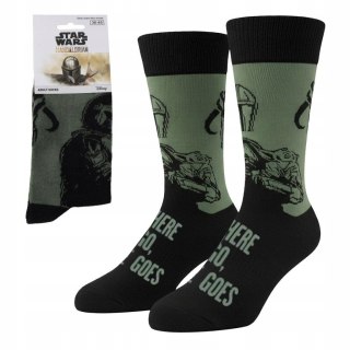 Star Wars Zielone Skarpetki Długie Męskie/Damskie 38/45