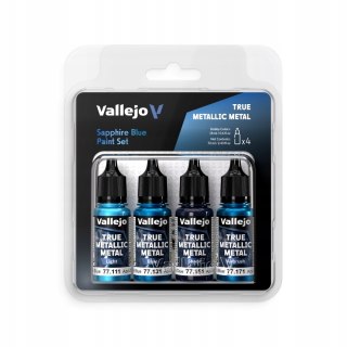 Vallejo 77256 TMM Set - Sapphire Blue (4 x 18 ml)