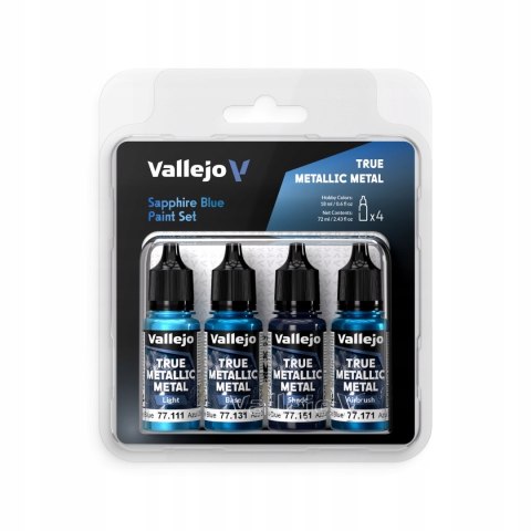 Vallejo 77256 TMM Set - Sapphire Blue (4 x 18 ml)
