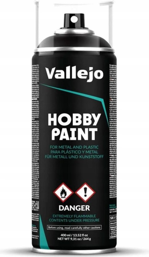 Vallejo Spray Basic Black Primer 400ml 28012