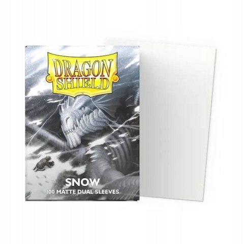 Koszulki na karty Dragon Shield Dual Matte Sleeves Snow 100