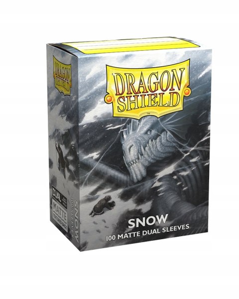Koszulki na karty Dragon Shield Dual Matte Sleeves Snow 100