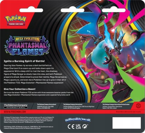 Pokémon TCG:ME Phantasmal Flames 3-Pack Blister