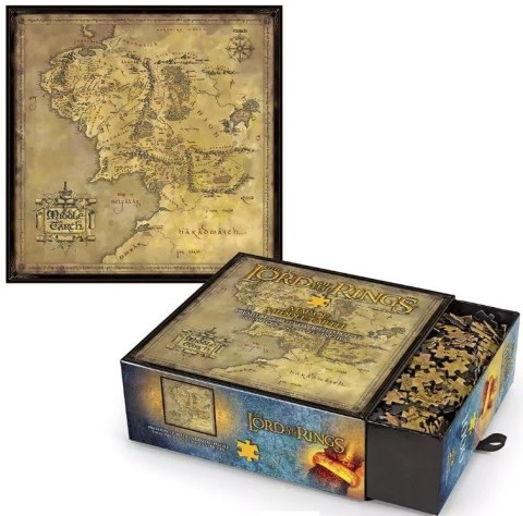 Puzzle The Noble Collection 1000 Mapa Śródziemia - Władca Pierścieni