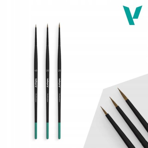Vallejo Brush Pro Modeler Definition Set B01990 (Sizes 4/0, 3/0 & 2/0)