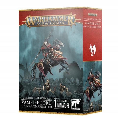 WARHAMMER AOS - SOULBLIGHT GRAVELORDS VAMPIRE LORD ON NIGHTMARE STEED