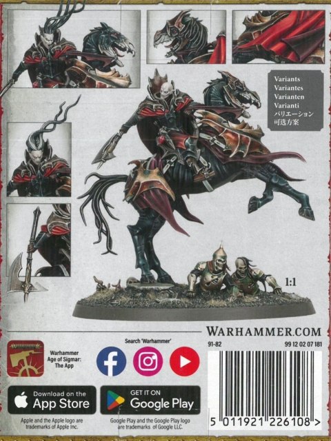 WARHAMMER AOS - SOULBLIGHT GRAVELORDS VAMPIRE LORD ON NIGHTMARE STEED