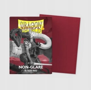 Dragon Shield Matte Non-Glare Sleeves - Blood Red (100 Sleeves)