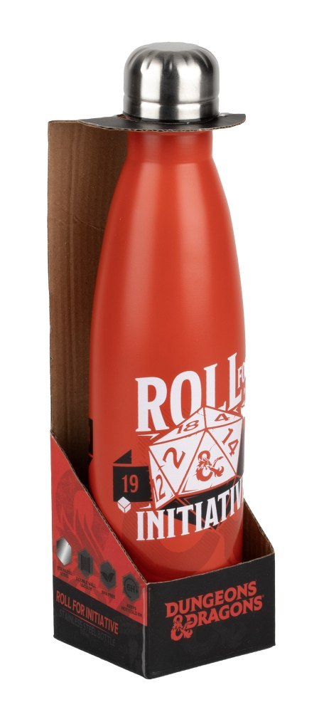 Dungeons Dragons Thermo Water Bottle Roll for Initiativ