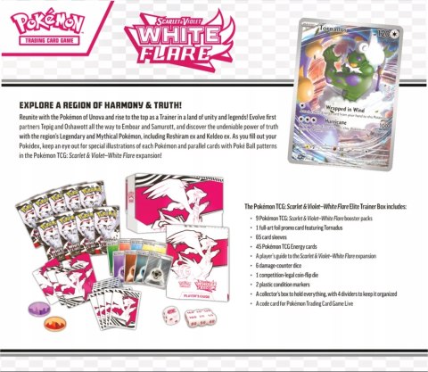 Pokémon TCG: Scarlet & Violet - White Flare - Elite Trainer Box - Reshiram
