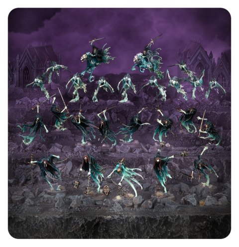 Warhammer Age Of Sigmar Nighthaunt Cursed Shacklehorde