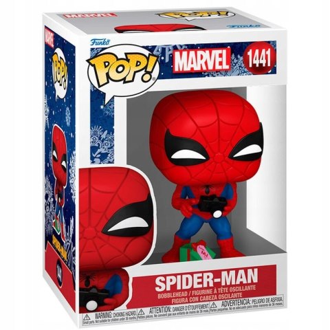 Marvel POP! Vinyl Figure Holiday Spiderman w/Open gift 1441