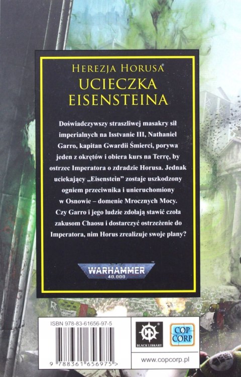 Ucieczka Eisensteina. Herezja Horusa James Swallow