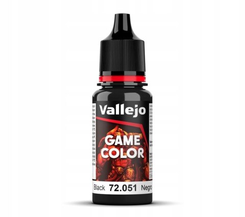 Vallejo Game Color 72051 Black 18 ml