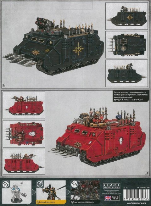 Warhammer 40000 Chaos Space Marines Rhino Games Workshop
