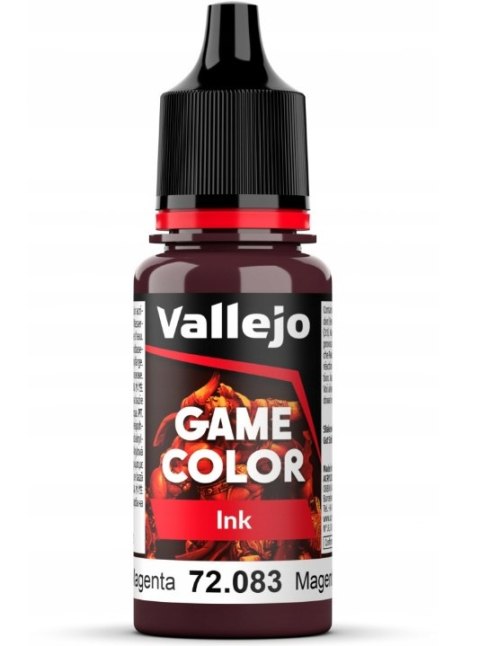 VALLEJO GAME COLOR - 72083 Ink Magenta 18ml