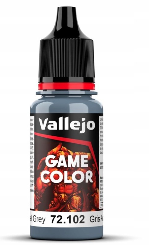 VALLEJO GAME COLOR - 72102 Steel Grey 18ml