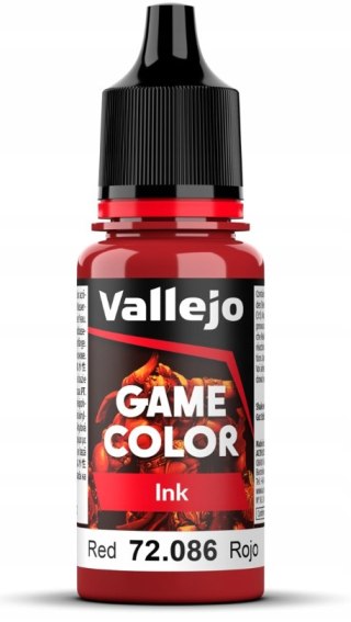 VALLEJO Game Color - 72086 Ink Red 18ml