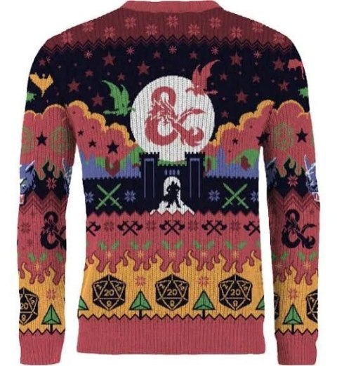 Dungeons & Dragons Christmas Sweater Size L