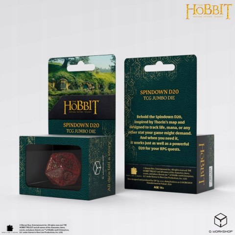 Hobbit Spindown K20 - Kość TCG Jumbo: Ember