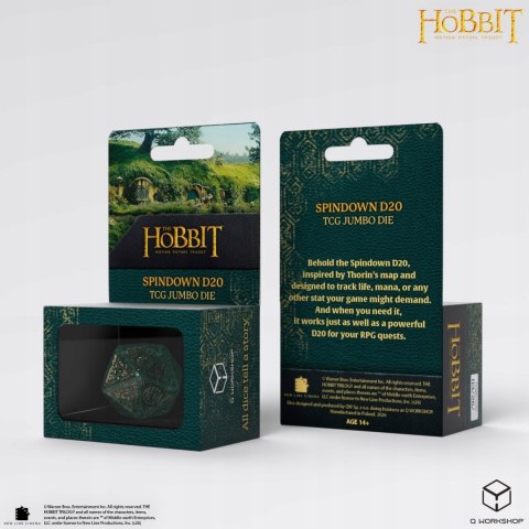 Hobbit Spindown K20 - Kość TCG Jumbo: Verdant