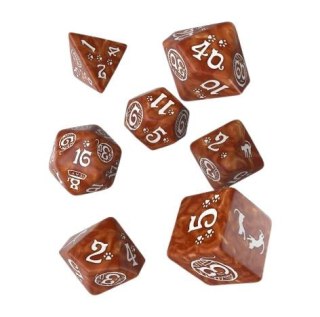 Q Komplet Kości RPG KOCI Muffin karmelowy