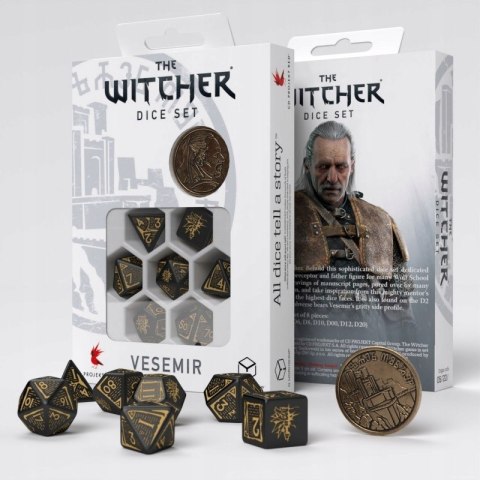 Zestaw kości RPG Wiedźmin Vesemir - Mistrz Miecza