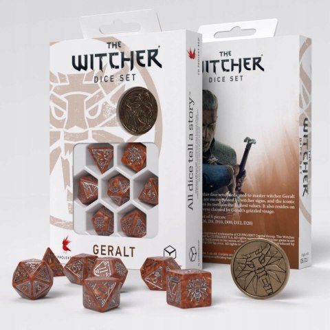 Kości RPG Wiedźmin Geralt Łowca Potworów Witcher