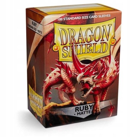 Koszulki na karty Dragon Shield Ruby Matte