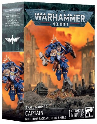 Space Marines Captain with Jump Pack and Relic Shield