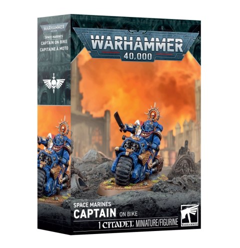 WARHAMMER 40K - SPACE MARINES CAPTAIN ON BIKE